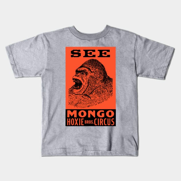 Mongo The Circus Gorilla - For Light Background Kids T-Shirt by MatchbookGraphics